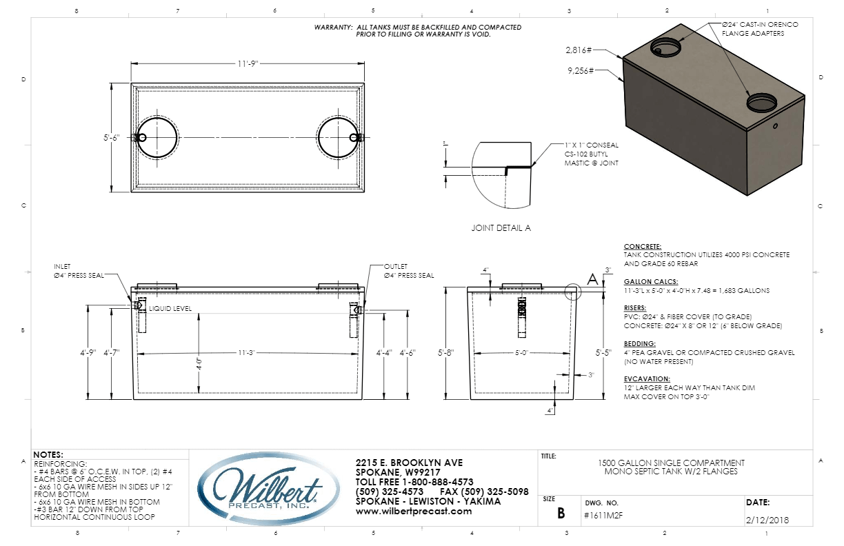 Septic Tanks Wilbert Precast Inc